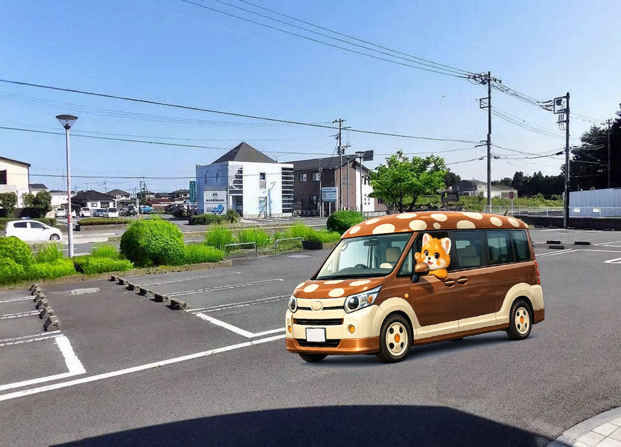 那珂記念クリニック 正面駐車場